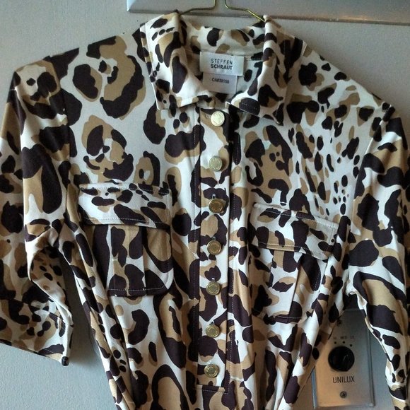 Steffen Schraut silk dress - size 34  animal print - Picture 1 of 9